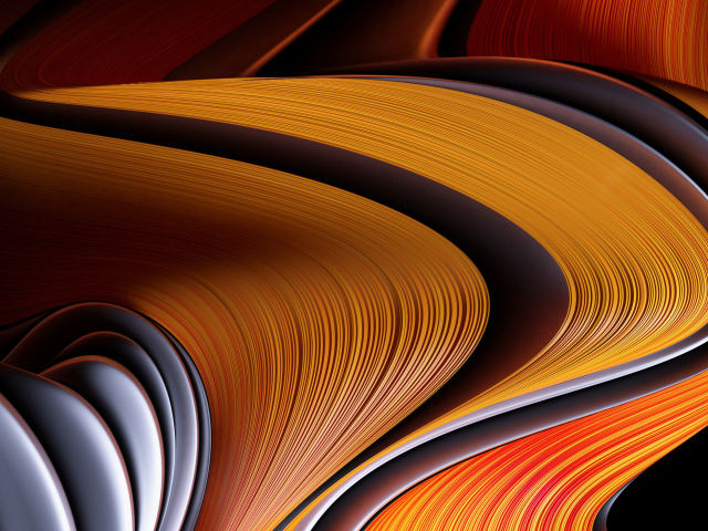 Оранжевый волнистый абстрактный узор