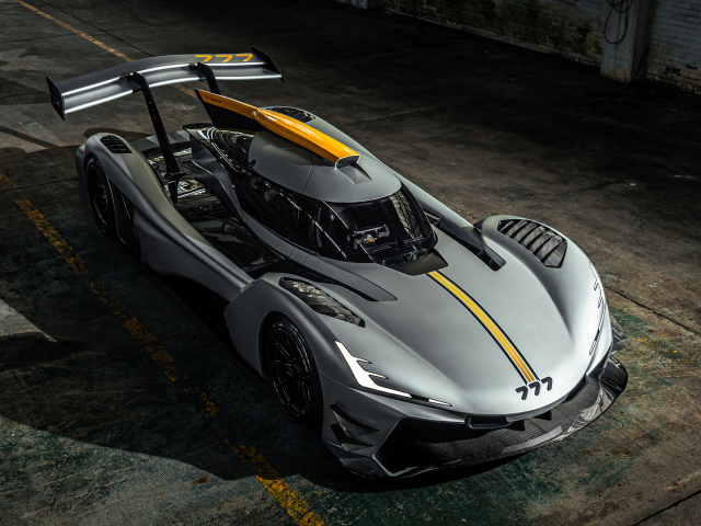 Быстрый Hypercar 777 вид сверху