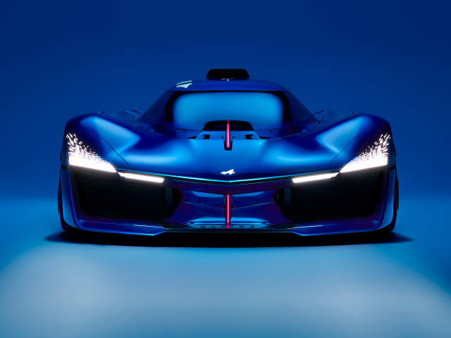 Вид спереди на автомобиль Alpine Alpenglow Hy4 2024 года