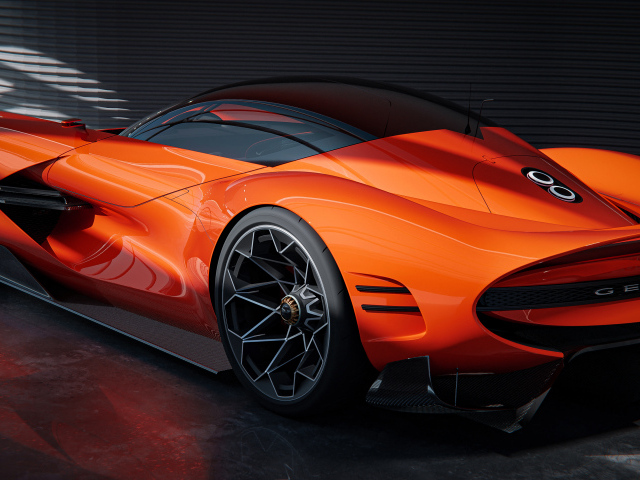 Автомобиль Genesis X Gran Berlinetta вид сзади