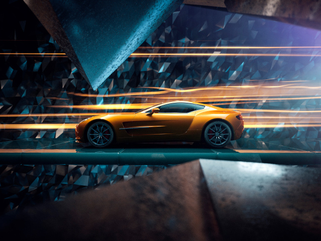 Быстрый автомобиль Aston Martin One 77