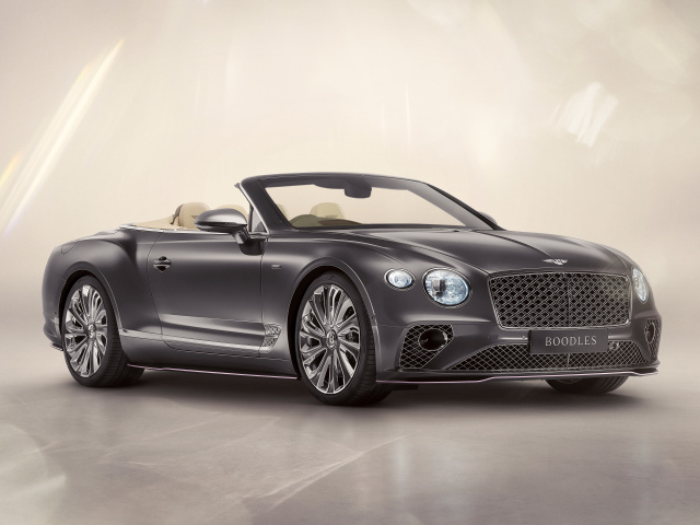 Вид сбоку на автомобиль Bentley Continental GT Convertible Boodles By Mulliner 2024 года