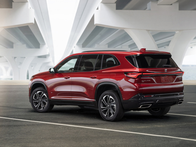 Красный Buick Enclave ST 2025 года вид сзади