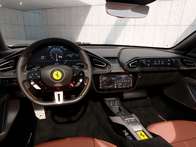 Салон автомобиля Ferrari 12Cilindri Spider 2024 года