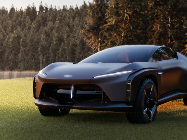 Черный автомобиль  Italdesign Quintessenza 2024