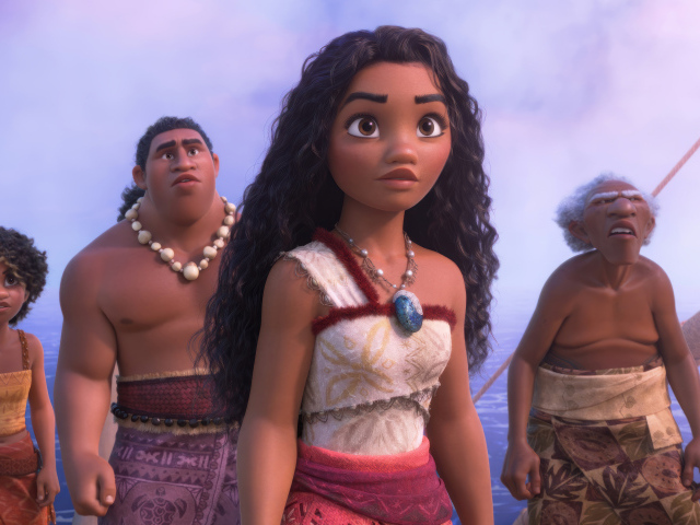 Персонажи нового мультфильма Моана 2, 2024
