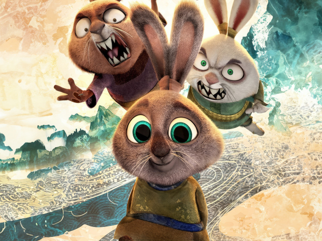 Зайцы из нового мультфильма Кунг-фу панда 4