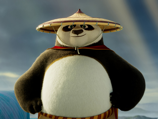 Панда По в шляпе в новом мультфильме Кунг Фу панда 4