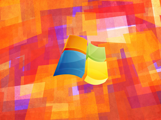 Разноцветный логотип windows на абстрактном фоне