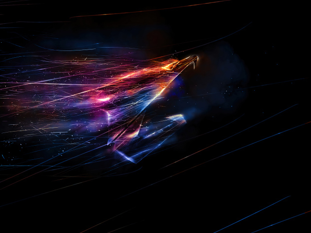 Неоновый логотип компании aorus gigabyte