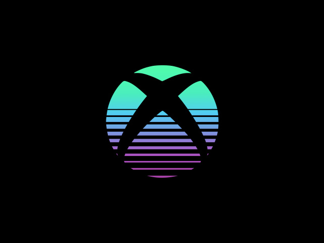 Логотип xbox на черном фоне