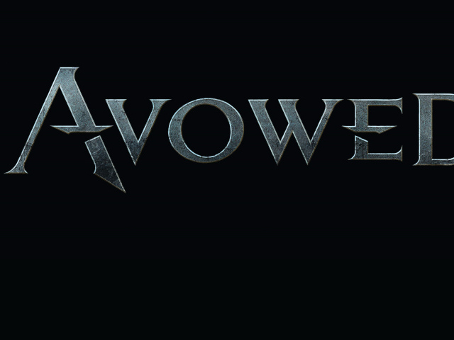 Постер компьютерной игры Avowed на черном фоне