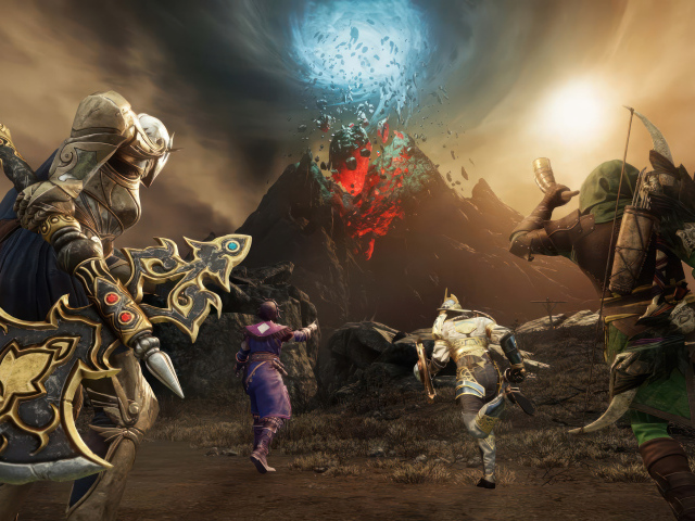 Дыра в небе в компьютерной игре New World: Aeternum, 2024