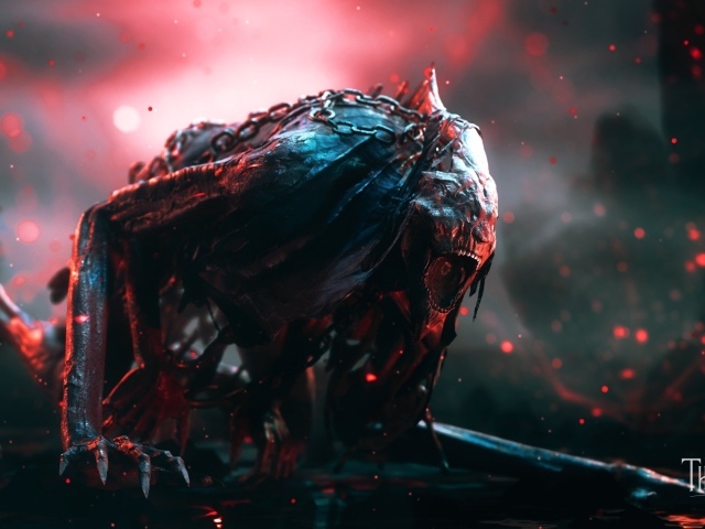 Монстр из компьютерной игры The Thaumaturge