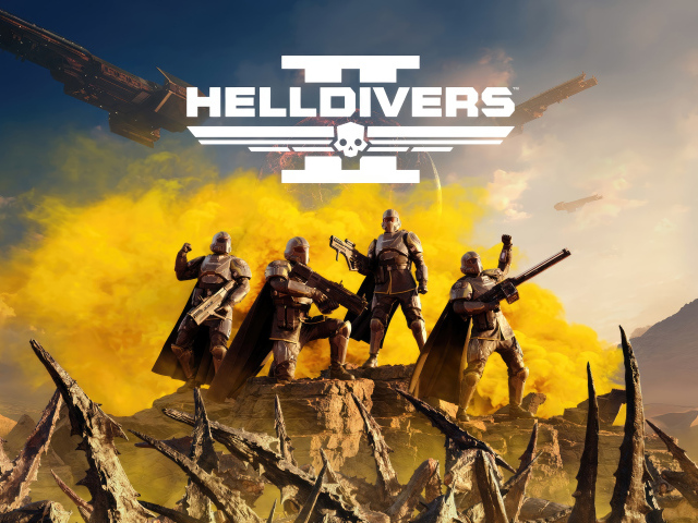 Постер новой компьютерной игры Helldivers 2