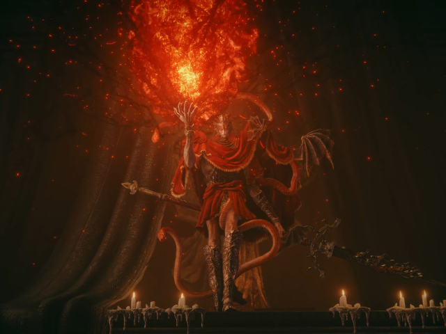 Воин из компьютерной игры Elden Ring: Shadow of the Erdtree