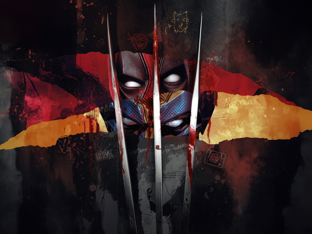 Арт постер фильма Дэдпул 3