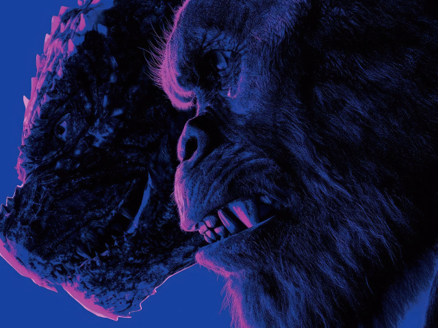 Персонажи Годзилла и Конг из нового фильма