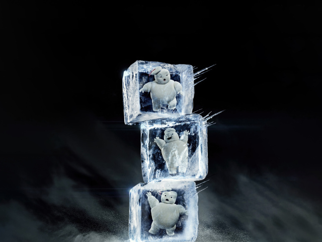 Ледяные глыбы с Зефирным великаном фильм Охотники за привидениями: Леденящий ужас