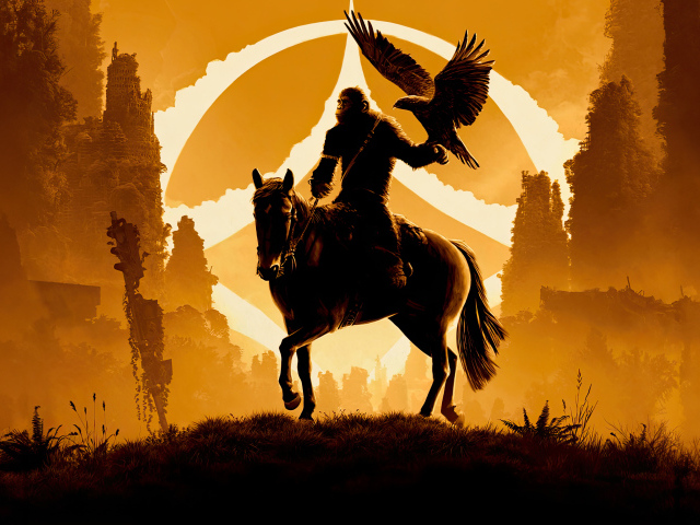 Постер нового фильма Планета обезьян: Новое царство, 2024