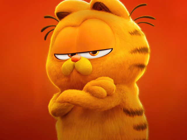 Рыжий кот Гарфилд персонаж нового мультфильма Гарфилд в кино, 2024