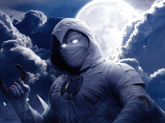 Супергерой Лунный рыцарь в костюме мумии