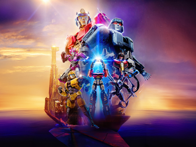 Супергеройский постер нового фильма  Трансформеры: Начало, 2024