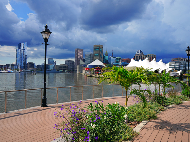 Набережная курорта Балтимор, США