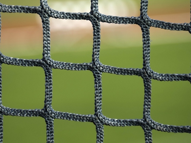 Сетка для игры в футбол крупным планом