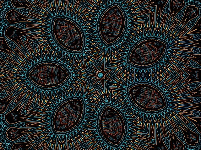 Фрактальная звезда с интересным узором