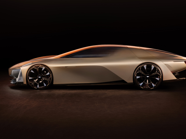 Автомобиль Cadillac Opulent Velocity Concept 2024 года вид сбоку