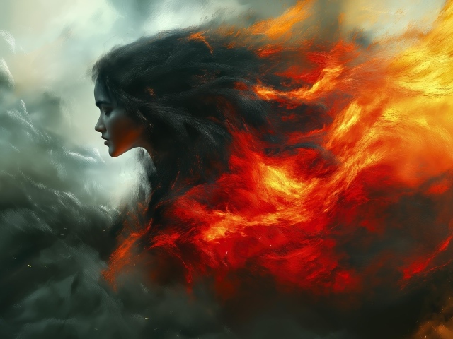 Девушка с огненными волосами