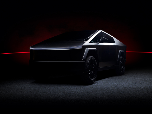 Футуристический автомобиль Tesla Cybertruck Dark