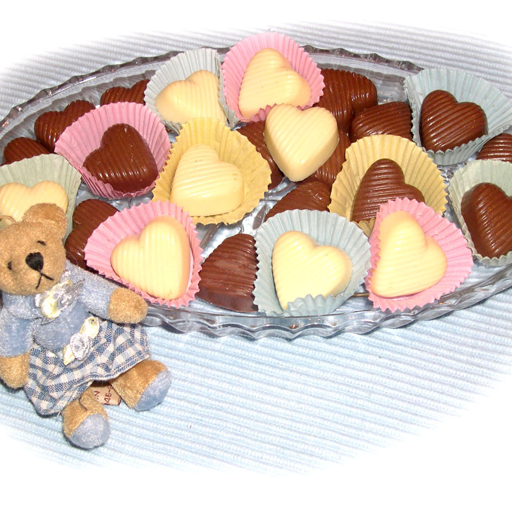 Шоколадные сердечки в День Святого Валентина