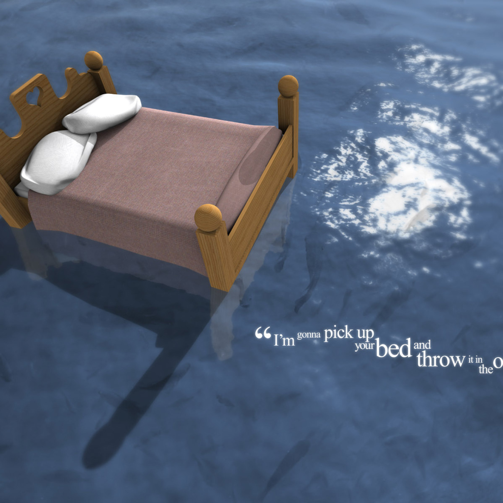 Кровать в океане