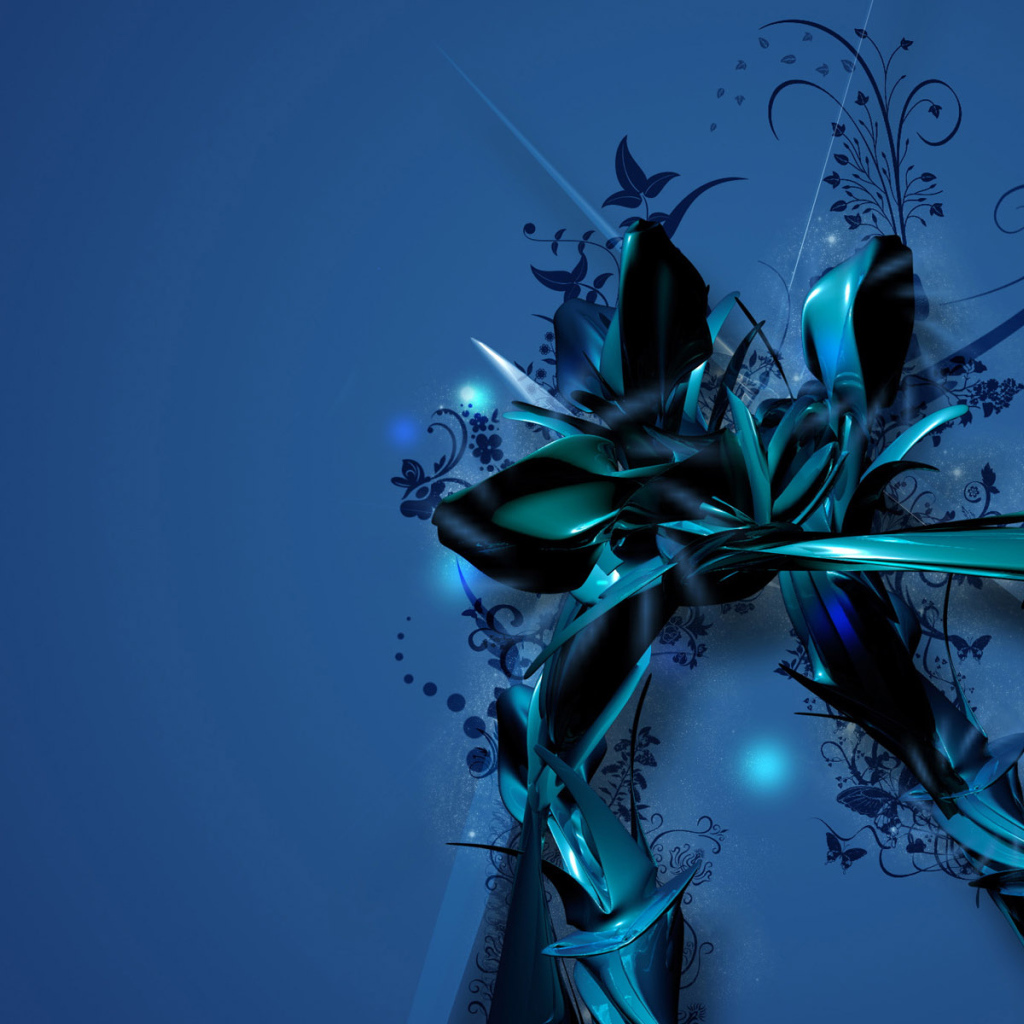 Синий цветок