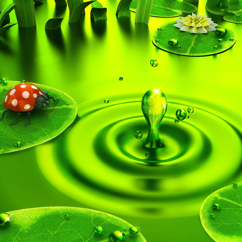 Зелень внизу