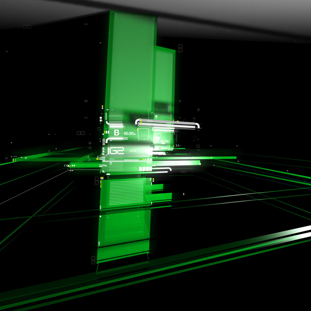 Зеленый в темноте