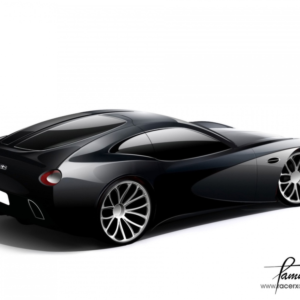 концепт автомобиля 2008 года от Bugatti