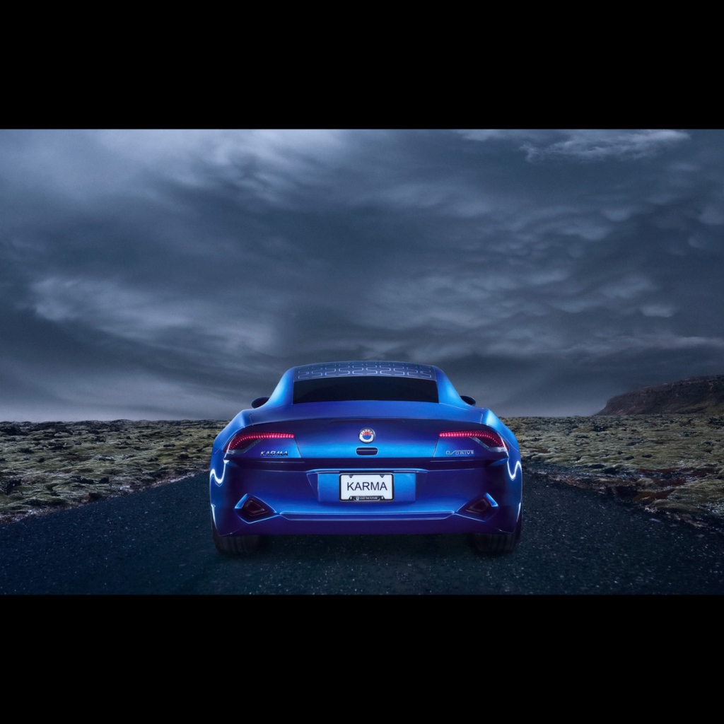 Fisker Karma вид сзади