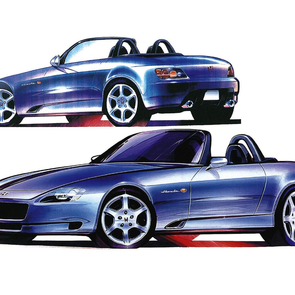 Рисунок автомобиля Honda S2000