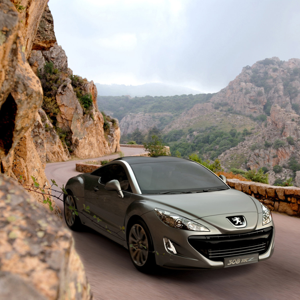 Peugeot 308 RC дорога в горы