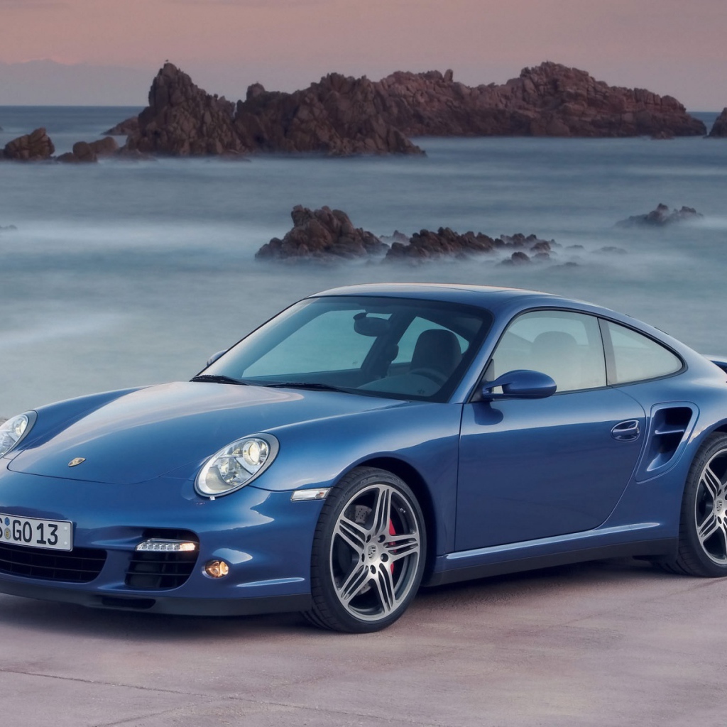 Синий Порше