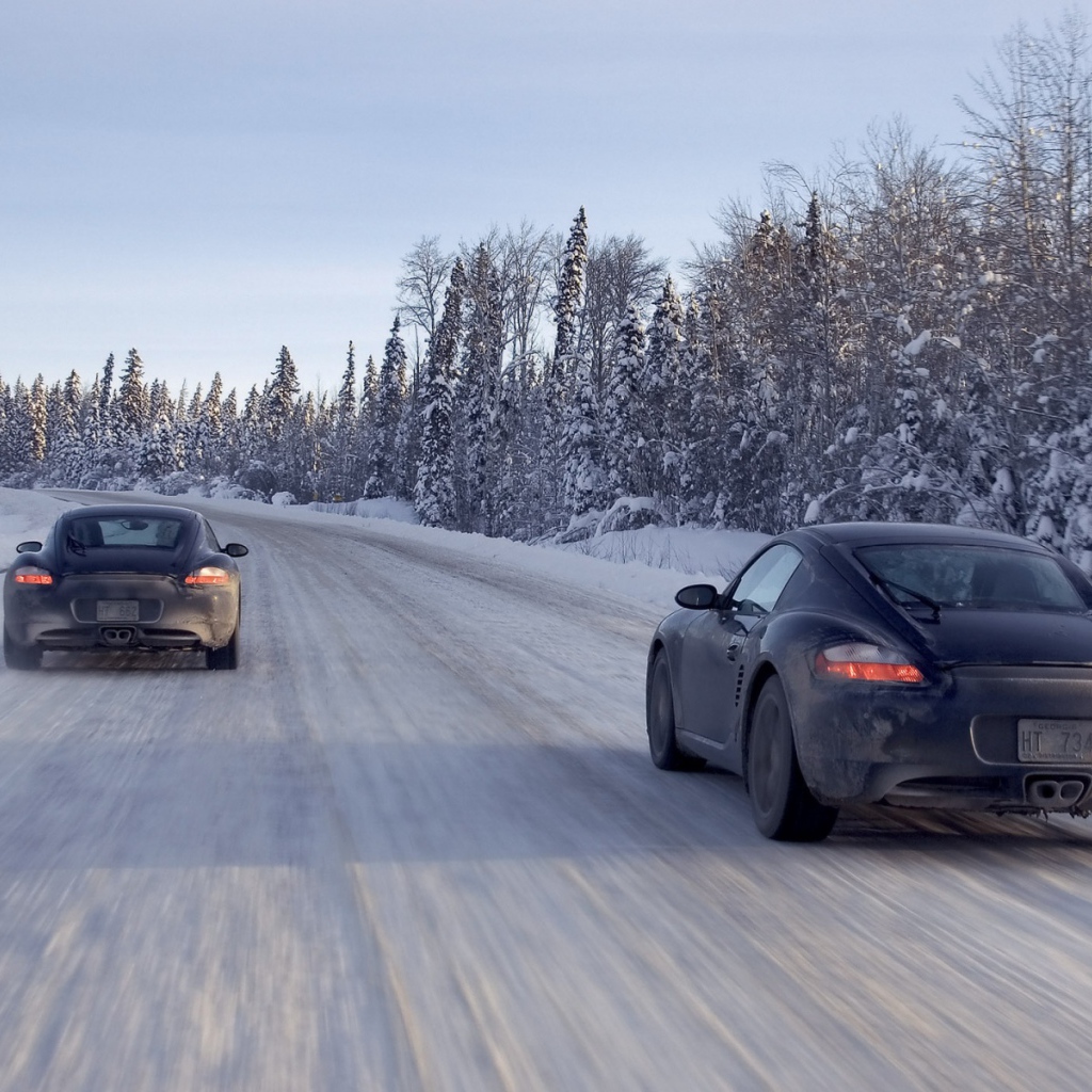 Porsche Cayman сноу райд