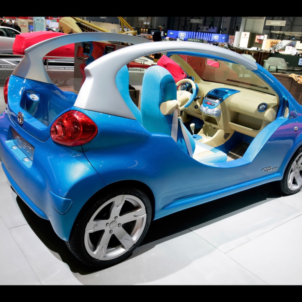 Синий мини кар