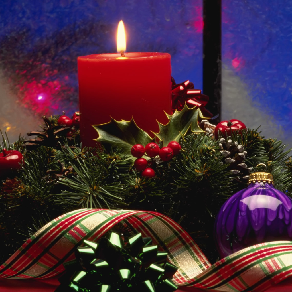Горящая свеча / Рождество