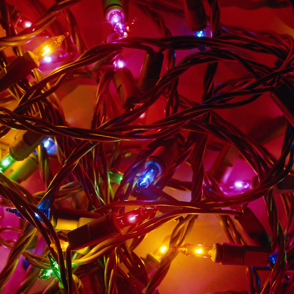 Цветная гирлянда / Рождество