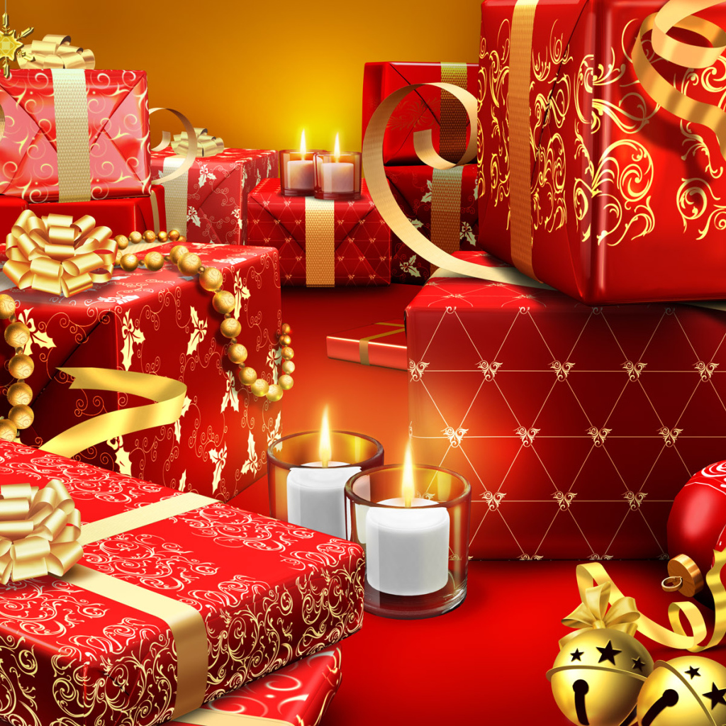 Много подарков на рождество