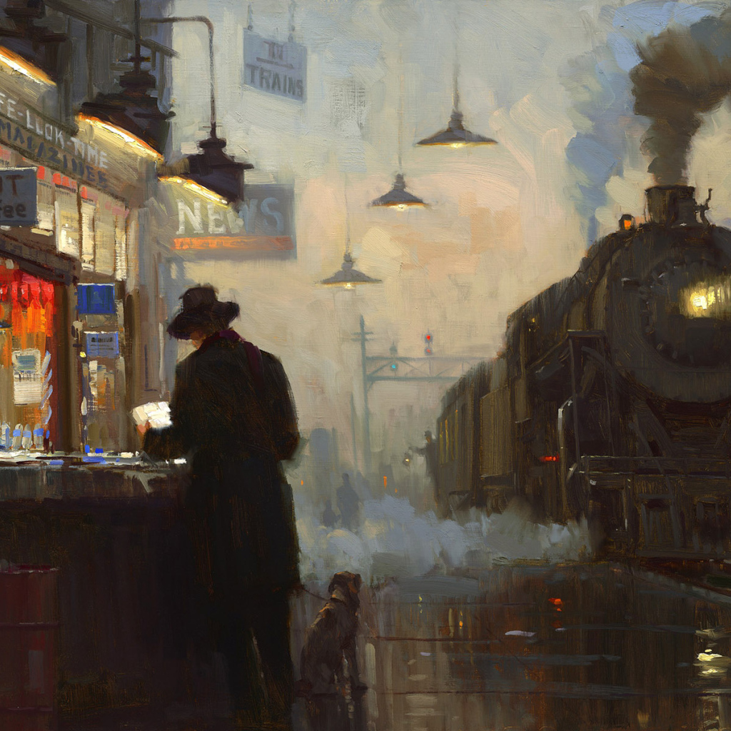 У железнодорожного вокзала