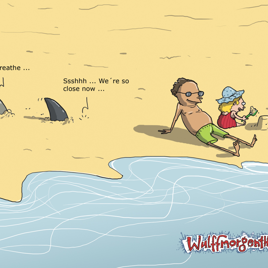 Акулы на песке